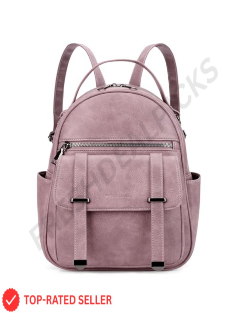 Women's Vegan Leather Mini Backpack Purse Fashion Travel Daypack